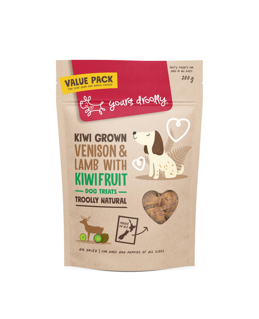 Yours Droolly Venison & Lamb with Kiwifruit 200g 