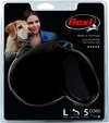 Flexi Standard 3 - 5metre Black Retractable Cord Leash Large 