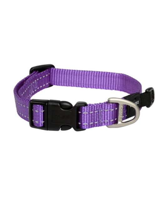 Rogz Collar Purple Medium 26-40cm 
