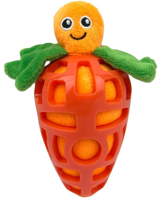 Ruff Play Vegemates Squeaky Plush Carrot 15cm 