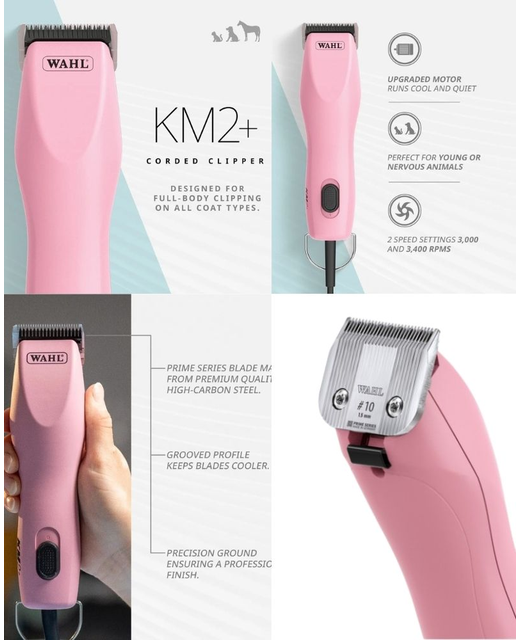 Wahl Pink KM2+ Corded Clipper 