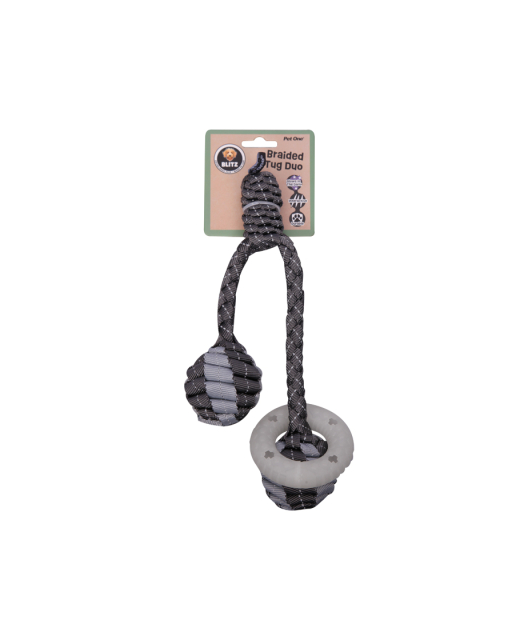 PetOne Blitz Braided Tug Duo