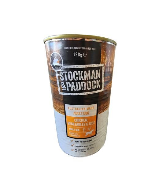 Stockman & Paddock™ Adult Chicken, Veges & Rice Wet Food 1.2kg