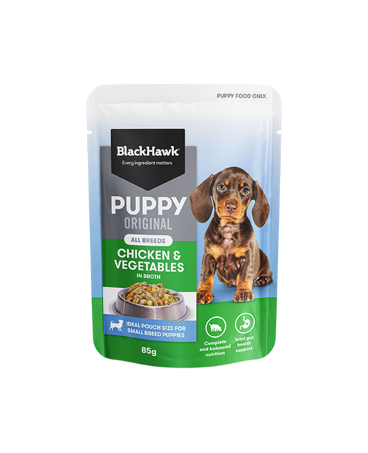 Black Hawk Puppy Chicken/Vege Pouch 85g