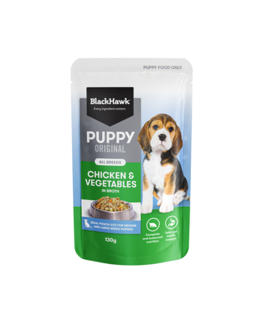 Black Hawk Puppy Chicken/Vege Pouch 130g