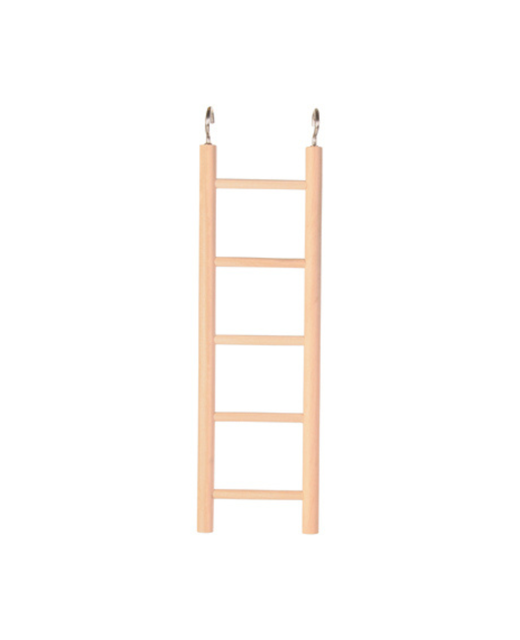 Percell Wooden Bird Ladder - 5 rung 21cm