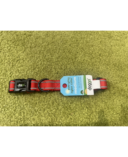 Doggo Red Reflective Collar Medium 35-50cm 