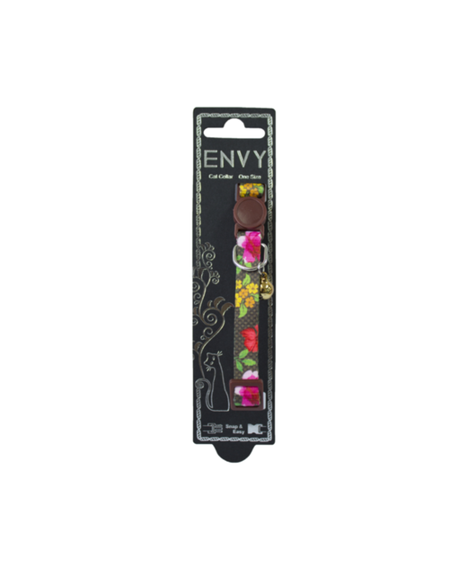 Envy Cat Collar Floral  Brown