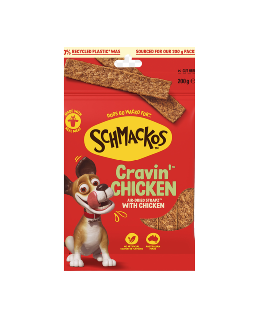 Schmackos Cravin Chicken Straps 200g