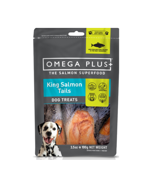 Omega Plus King Salmon Tails Dog Treat 100g