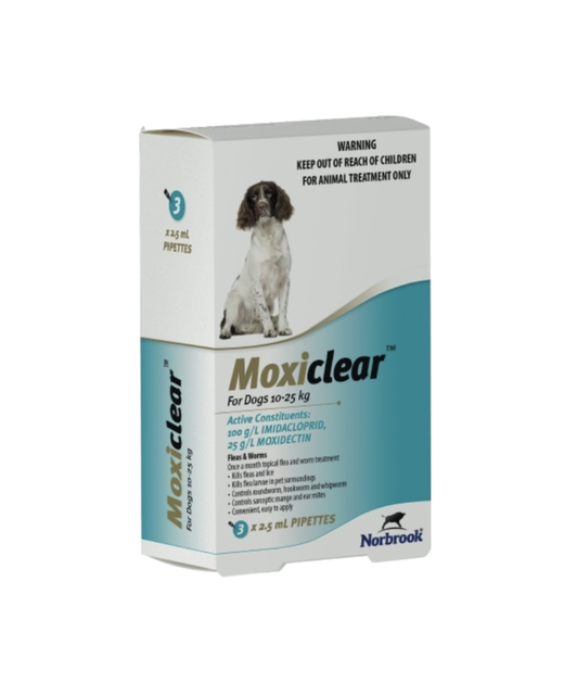 Moxiclear Dog 10-25kg 3pack 