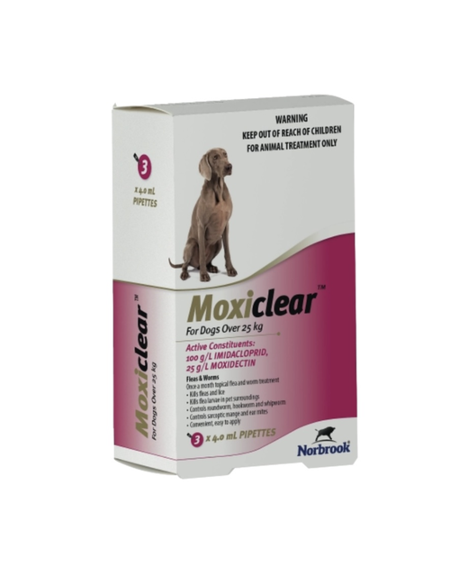 Moxiclear Dog 25kg & over 3pack 