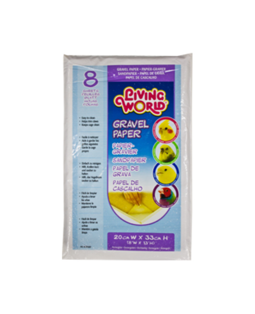LW Gravel Paper Rectangular 20x33cm 8pk