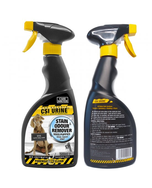 CSI Urine Dog/Puppy Stain/Odour Remover 500ml +Spray 