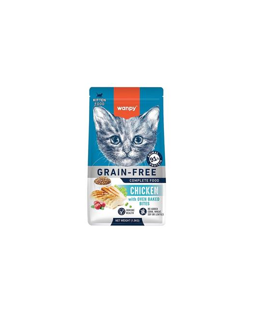 Wanpy Kitten Grain Free Chicken Recipe 1.5kg