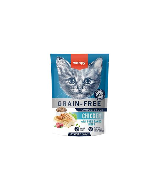 Wanpy Kitten Grain Free Chicken 500g 