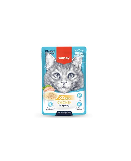 Wanpy Cat - Chicken Stew Pouch 70g (10pk)