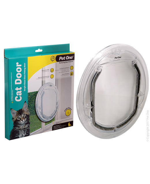 Pet One Cat Door (Clear Frame)