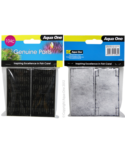 Aqua One Replacement Cartridge - EcoStyle 32/37  104C (2pk)