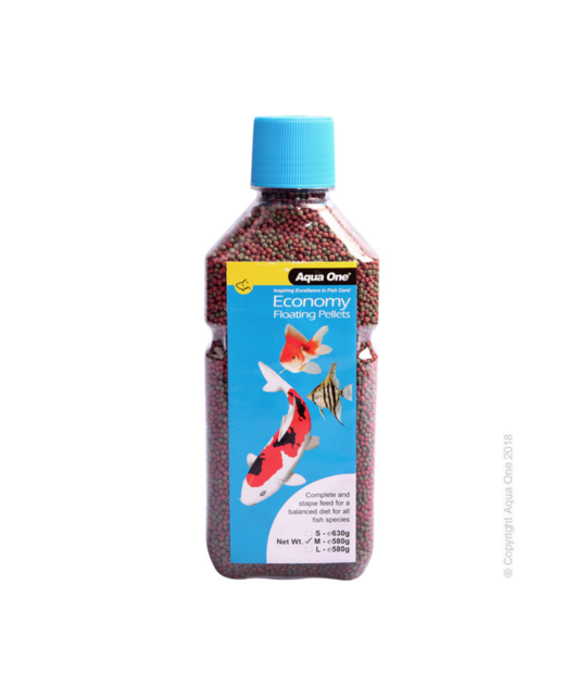 Aqua One Economy Floating Pellet 2mm 580g Bottle