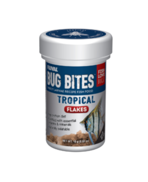 Fluval Bug Bites Tropical Flakes 18gr