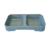 Petz Double Diner Cat Bowl Grey