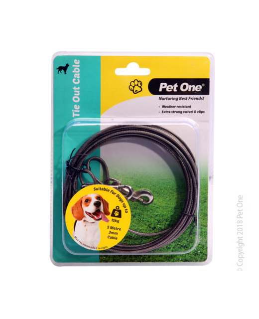 Pet One Tie Out Cable 5 Meter 