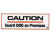 Brooklands Gate Sign - CAUTION Guard DOG on Premises 