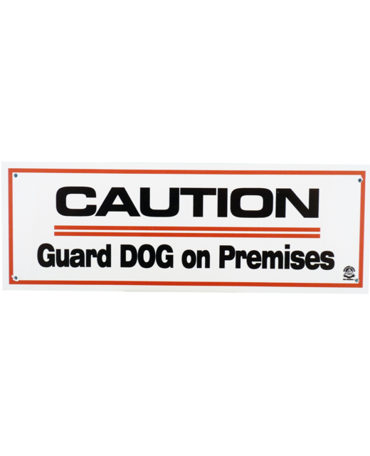 Brooklands Gate Sign - CAUTION Guard DOG on Premises 