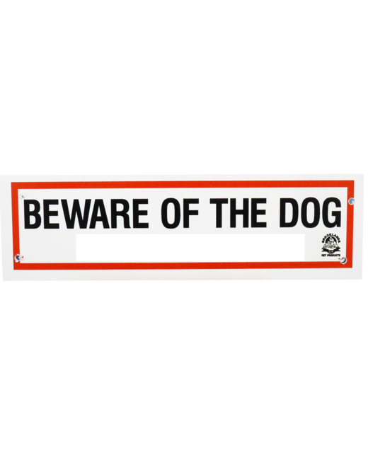 Brooklands Gate Sign - Beware Of The Dog (Small)