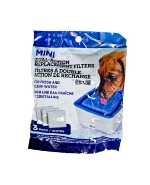 Zeus Mini Dual Action Replacement Filters 3Pk