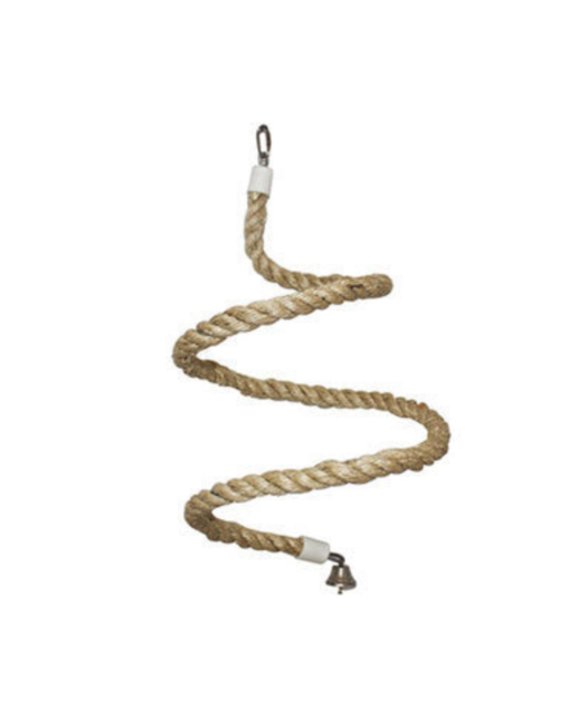 Avian Care Spiral Rope Perch Flexi Bird Toy Spiral rope perch. 