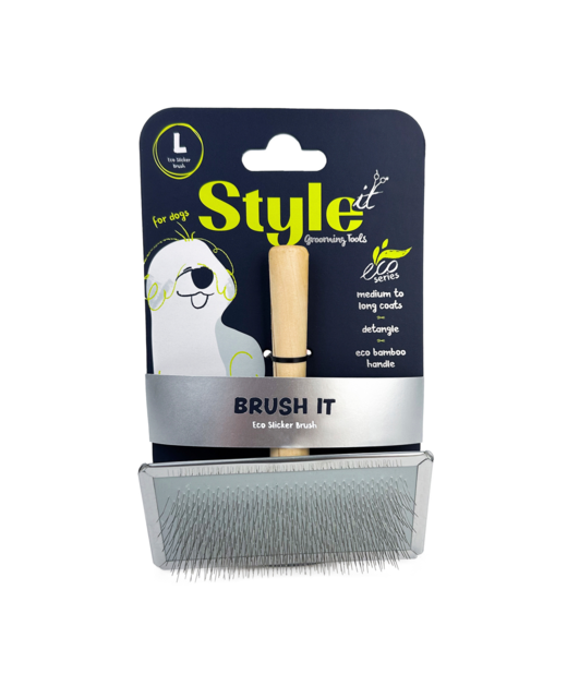 Style It Slicker Wood Handle Large 