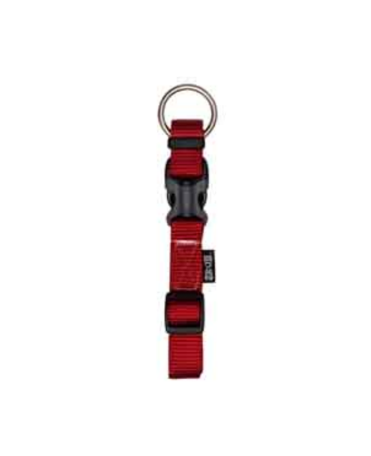 Zeus Adj Collar Med Deep Red 1.5cm x 28-40cm