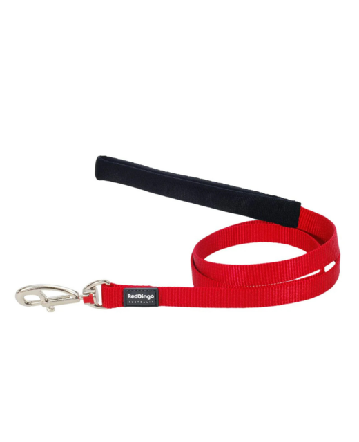 Red Dingo Lead  Red 1.2m x 12mm 