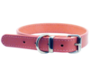 Beau Pets Deluxe Leather Collar Pink 40cm