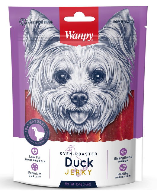 Wanpy Dog Duck Jerky 454g