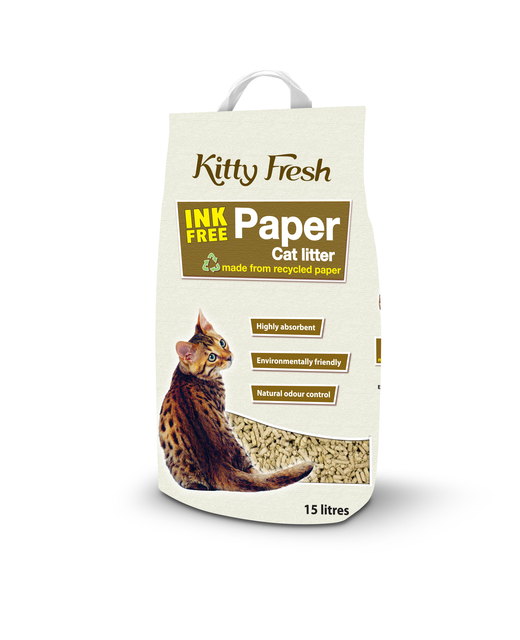 Kitty Fresh Ink Free Paper Litter 15L