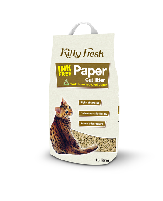 Kitty Fresh Ink Free Paper Litter 15L