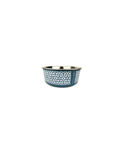Barkley & Bella DesignerStainless Bowl - Small grey/Blue
