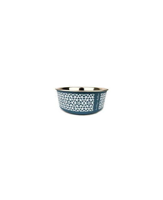 Barkley & Bella DesignerStainless Bowl - Small grey/Blue