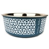 Barkley & Bella DesignerStainless Bowl - Medium grey/Blue